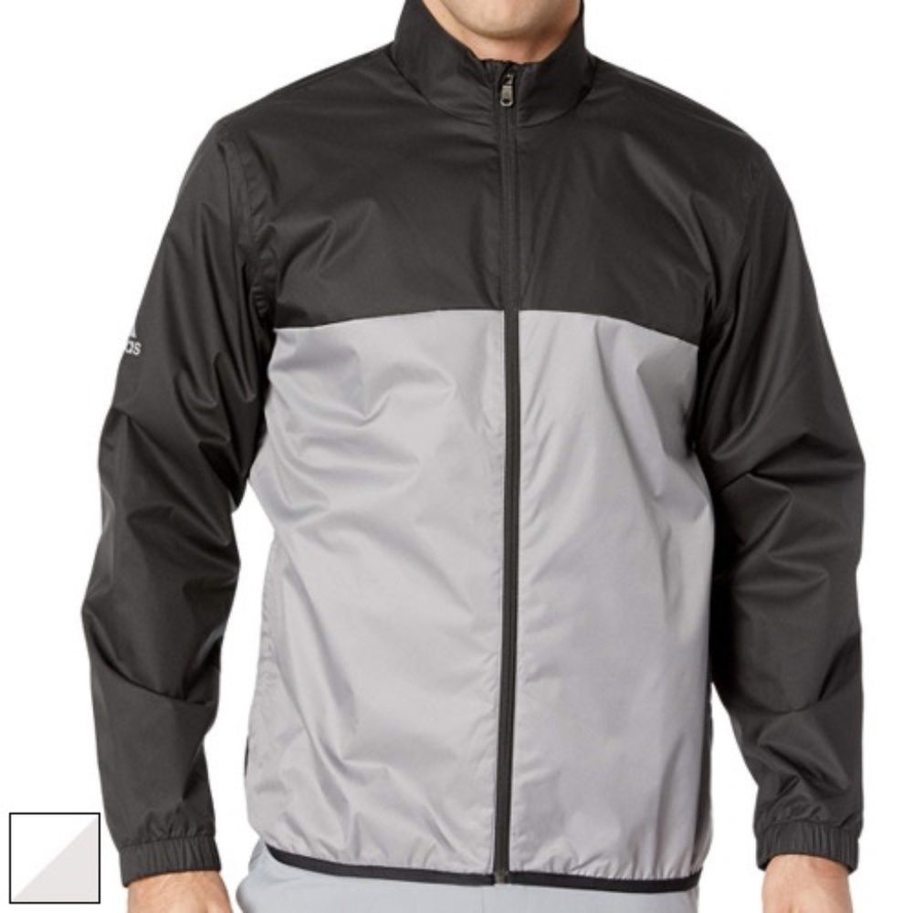 Adidas‎ Golf Provisional Climastorm Black and Silver Jacket